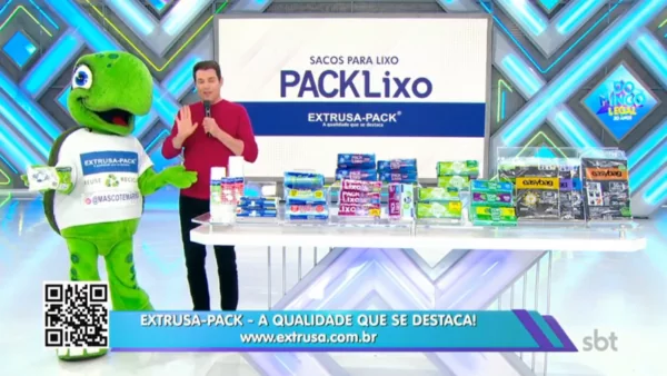 EXTRUSA PACK EM REDE NACIONAL NO PROGRAMA DOMINGO 